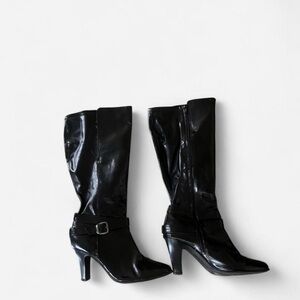 Elegant Black Women's Heeled Boots